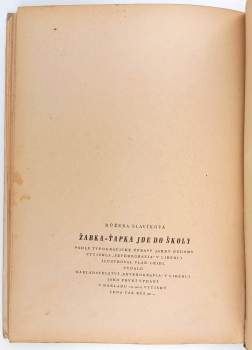 Růžena Slavíková: Žabka Ťapka jde do školy