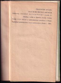 František Kvasil: Zachmuřené děvče