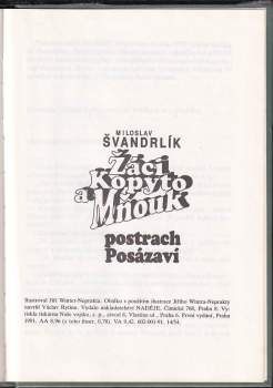 Miloslav Švandrlík: Žáci Kopyto a Mňouk - postrach Posázaví