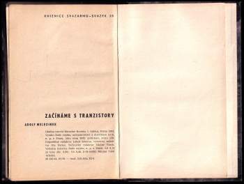 Adolf Melezinek: Začínáme s tranzistory