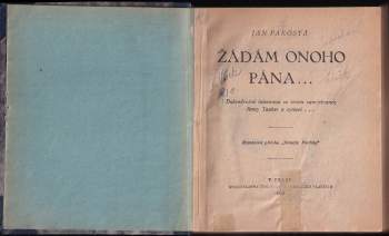 E. W Hornung: Žádám onoho pána + Jediná mezi tisíci