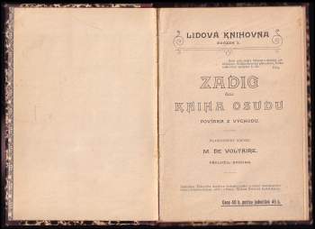 Voltaire: Zadig čili Kniha osudu