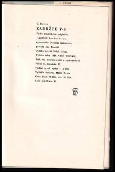 Curt Riess: Zadržte V4