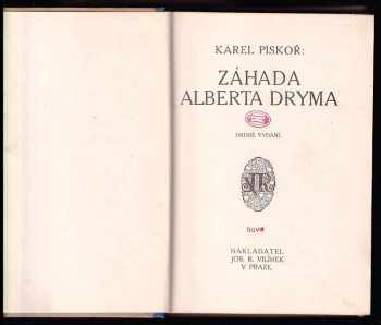 Karel Piskoř: Záhada Alberta Dryma