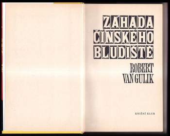 Robert van Gulik: Záhada čínského bludiště