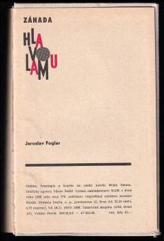 Jaroslav Foglar: Záhada hlavolamu