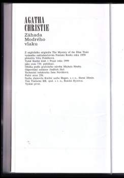 Agatha Christie: Záhada Modrého vlaku