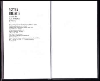 Agatha Christie: Záhada na zámku Styles