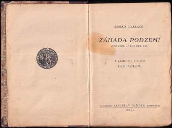 Edgar Wallace: Záhada podzemí
