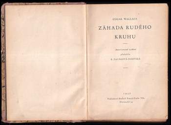Edgar Wallace: Záhada rudého kruhu
