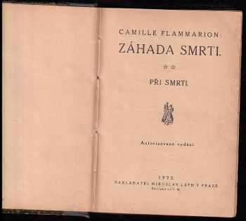 Camille Flammarion: Záhada smrti