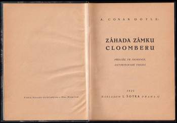 Arthur Conan Doyle: Záhada zámku Cloomberu
