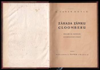 Arthur Conan Doyle: Záhada zámku Cloomberu