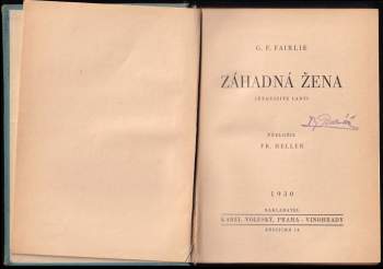 Gerard Luis Fairlie: Záhadná žena