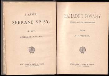 Jakub Arbes: Záhadné povahy