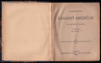 K Niemirycz: Záhadný Američan