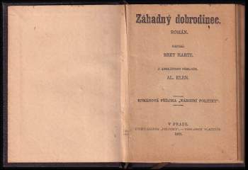 Bret Harte: Záhadný dobrodinec