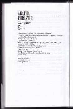 Agatha Christie: Záhadný pan Quin