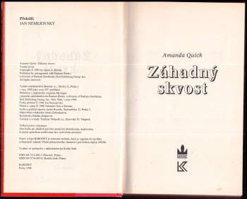 Amanda Quick: Záhadný skvost