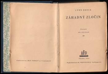 Lynn Brock: Záhadný zločin