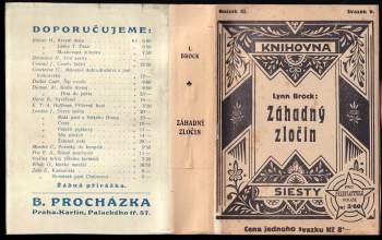 Lynn Brock: Záhadný zločin