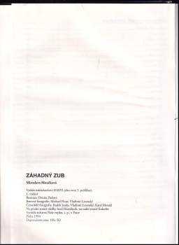 Miroslava Moučková: Záhadný zub