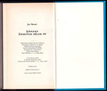 Jan Bauer: Záhady českých dějin