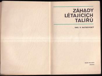 Věnceslav Patrovský: Záhady létajících talířů