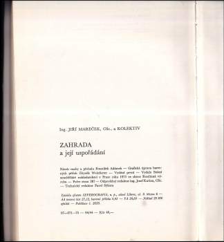 Antonín Dvořák: Zahrada a její uspořádání