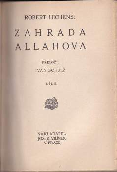 Robert Smythe Hichens: Zahrada Allahova