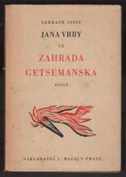 Jan Vrba: Zahrada Getsemanská : básně