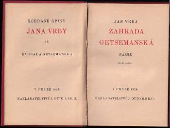Jan Vrba: Zahrada Getsemanská