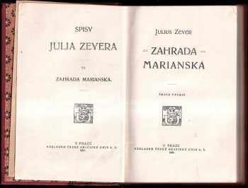 Julius Zeyer: Zahrada Marianská