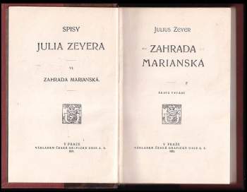 Julius Zeyer: Zahrada Marianská