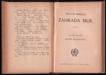 Octave Mirbeau: Zahrada muk