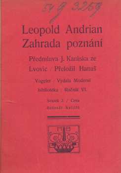 Leopold von Andrian-Werburg: Zahrada poznání