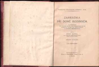 Josef Kafka: Zahrádka při domě rodinném