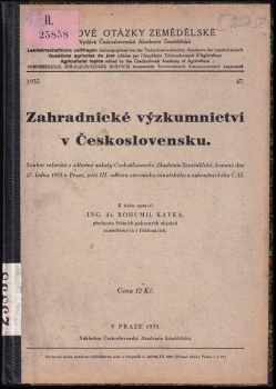 Zahradnické výzkumnictví v Československu