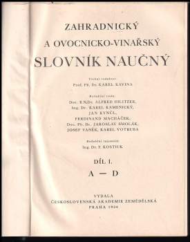 Zahradnický a ovocnicko-vinařský slovník naučný