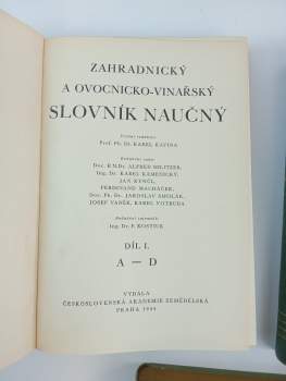 Zahradnický a ovocnicko-vinařský slovník naučný