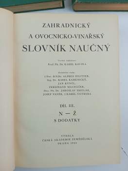 Zahradnický a ovocnicko-vinařský slovník naučný