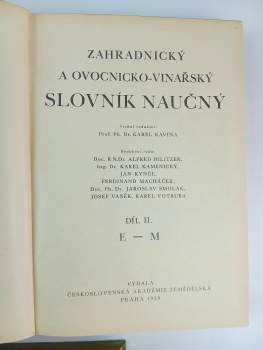 Zahradnický a ovocnicko-vinařský slovník naučný
