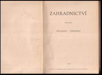 Anna Horynová: Zahradnictví