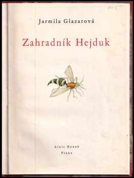 Jarmila Glazarová: Zahradník Hejduk