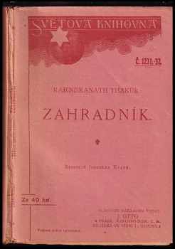 Zahradník - Rabíndranáth Thákur (1916, J. Otto) - ID: 632907