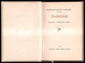 Rabíndranáth Thákur: Zahradník