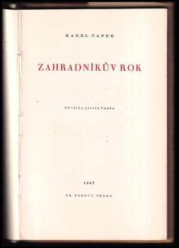 Karel Čapek: Zahradníkův rok