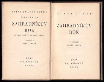 Karel Čapek: Zahradníkův rok
