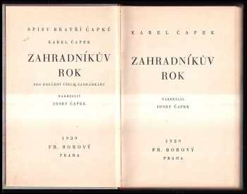 Karel Čapek: Zahradníkův rok