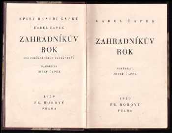 Karel Čapek: Zahradníkův rok